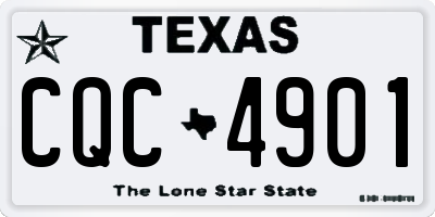 TX license plate CQC4901