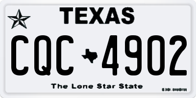 TX license plate CQC4902