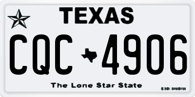TX license plate CQC4906