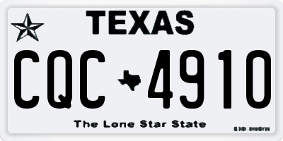 TX license plate CQC4910
