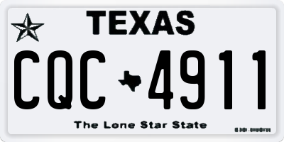 TX license plate CQC4911