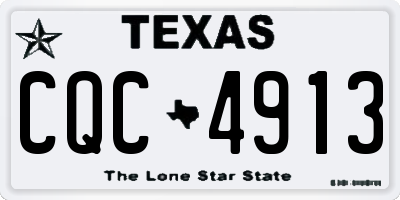 TX license plate CQC4913