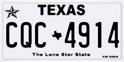 TX license plate CQC4914