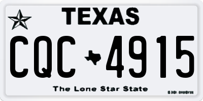 TX license plate CQC4915