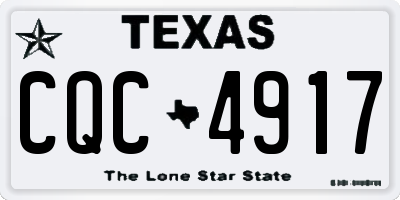 TX license plate CQC4917