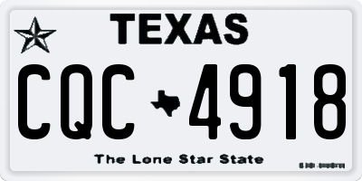 TX license plate CQC4918