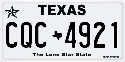 TX license plate CQC4921
