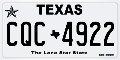 TX license plate CQC4922