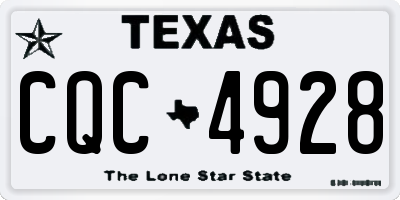 TX license plate CQC4928