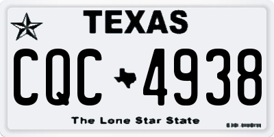 TX license plate CQC4938