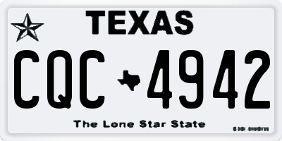 TX license plate CQC4942