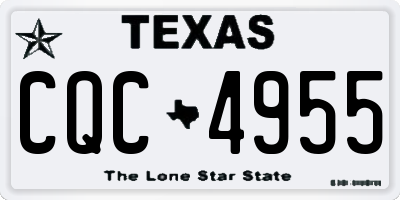 TX license plate CQC4955