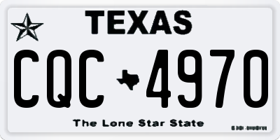TX license plate CQC4970