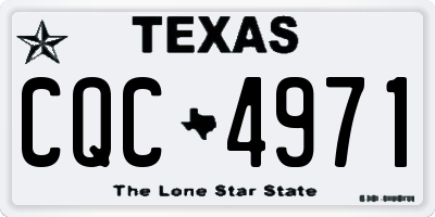 TX license plate CQC4971