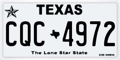 TX license plate CQC4972