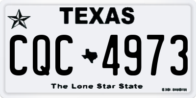 TX license plate CQC4973