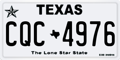 TX license plate CQC4976