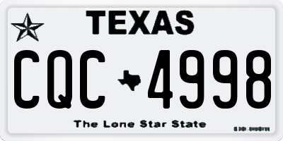 TX license plate CQC4998