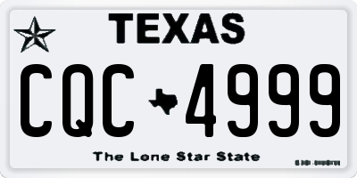 TX license plate CQC4999