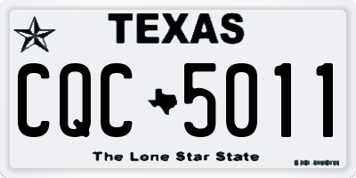 TX license plate CQC5011