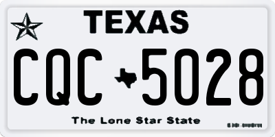 TX license plate CQC5028