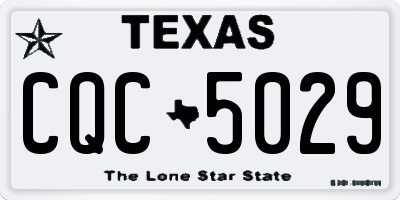TX license plate CQC5029