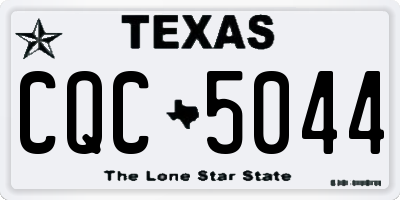 TX license plate CQC5044