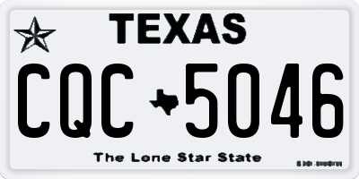 TX license plate CQC5046