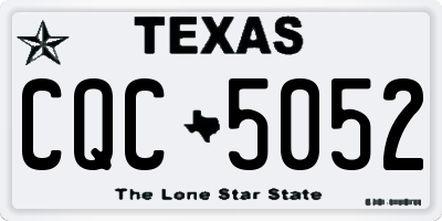 TX license plate CQC5052