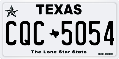 TX license plate CQC5054