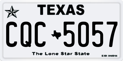 TX license plate CQC5057