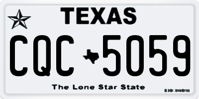 TX license plate CQC5059