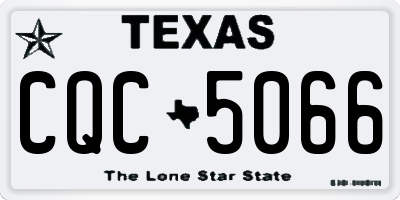 TX license plate CQC5066