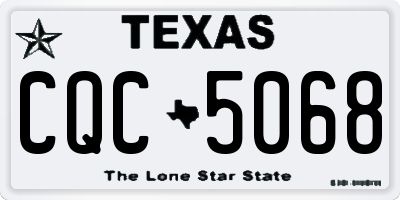 TX license plate CQC5068