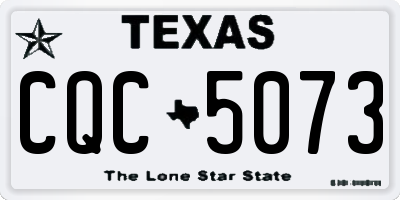 TX license plate CQC5073