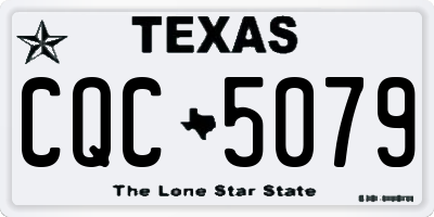 TX license plate CQC5079