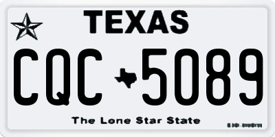 TX license plate CQC5089