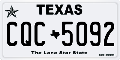TX license plate CQC5092