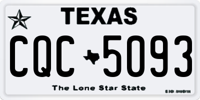 TX license plate CQC5093