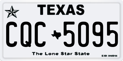 TX license plate CQC5095