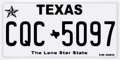 TX license plate CQC5097