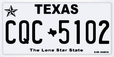 TX license plate CQC5102