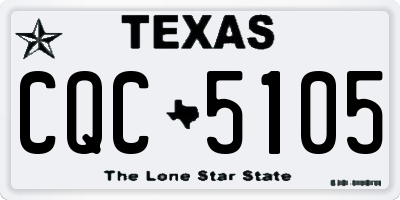 TX license plate CQC5105