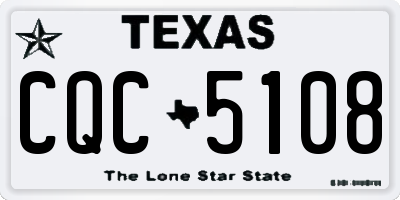 TX license plate CQC5108