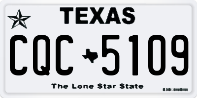 TX license plate CQC5109