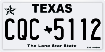 TX license plate CQC5112
