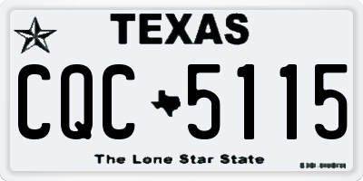 TX license plate CQC5115