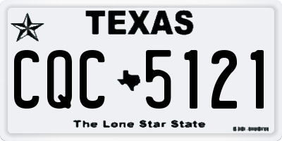 TX license plate CQC5121