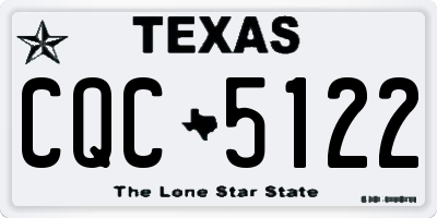 TX license plate CQC5122