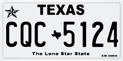 TX license plate CQC5124